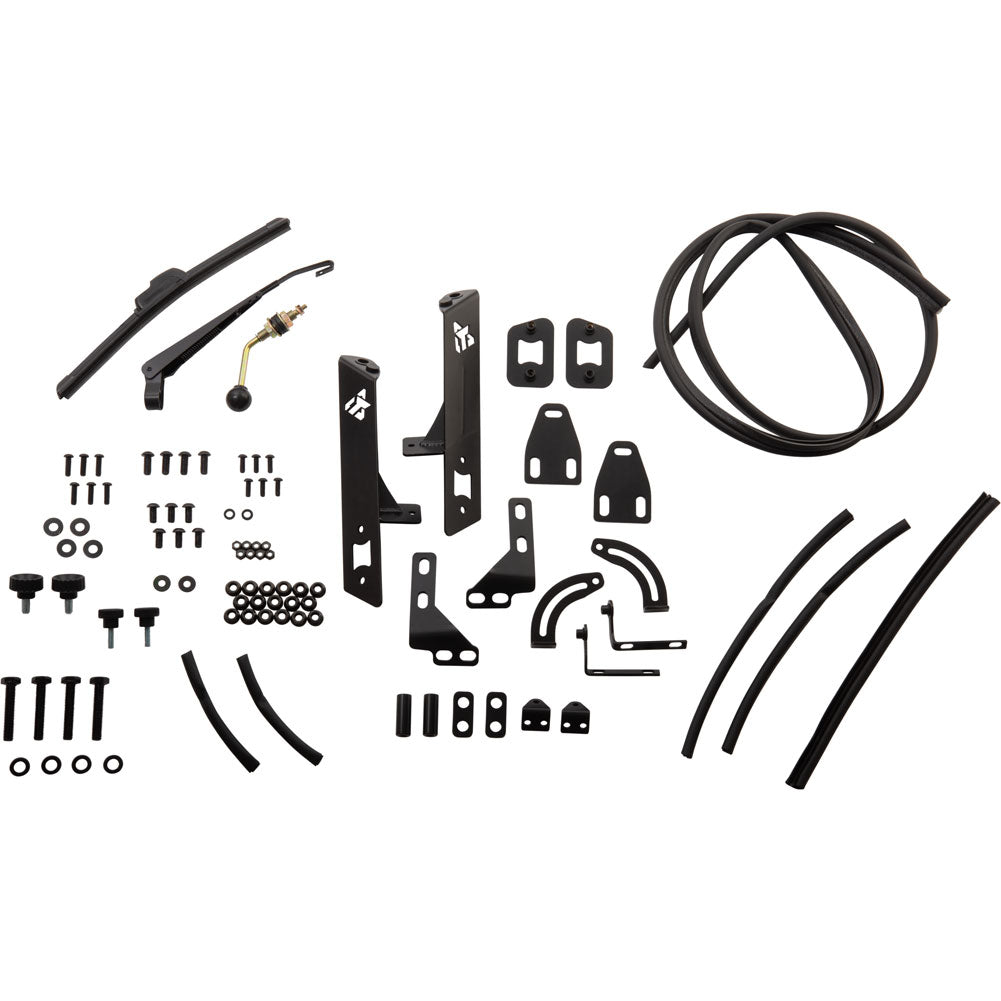 Tusk UTV Folding Glass Windshield w Wiper Polaris GENERAL 1000 2016-2026*