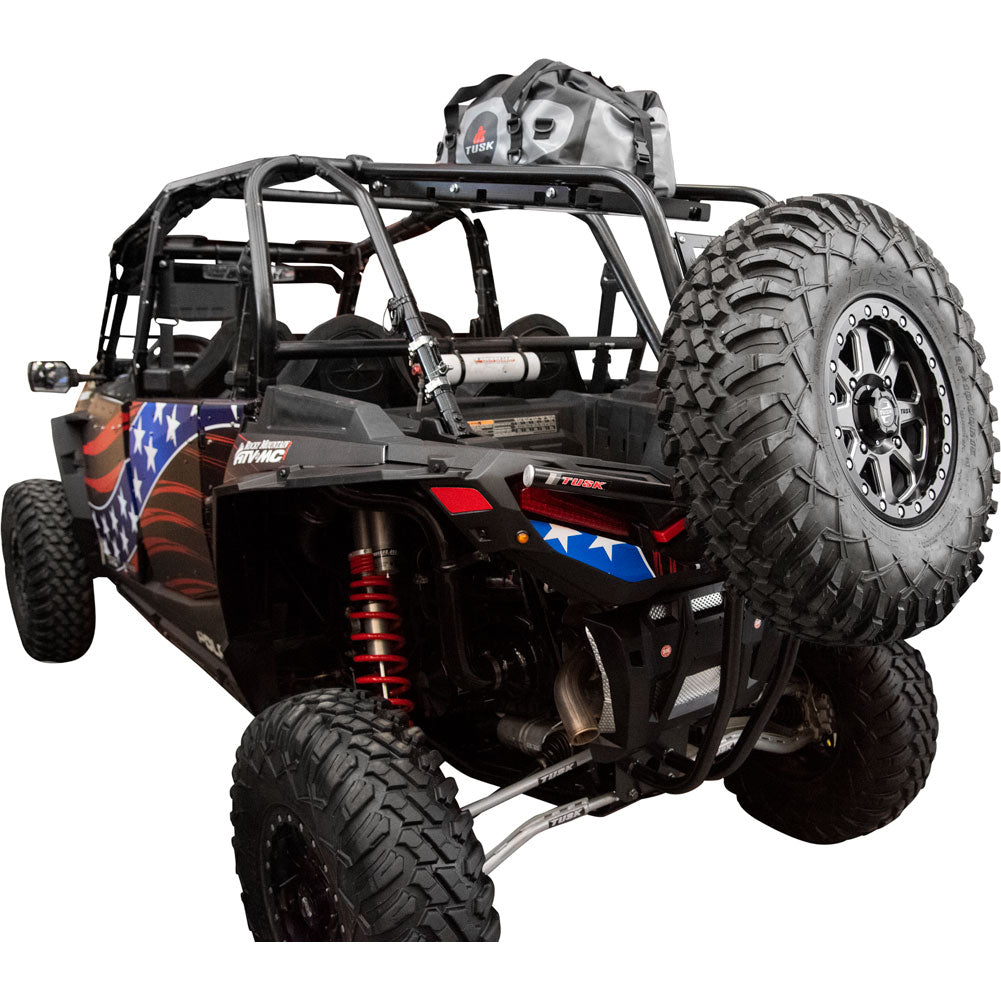 Tusk UTV Rear Bumper, Cargo Rack & Spare Tire Carrier for Polaris RZR XP 1000 (2019-2023)