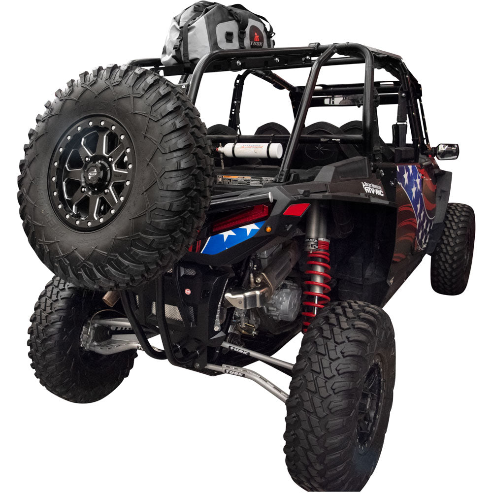 Tusk UTV Rear Bumper, Cargo Rack & Spare Tire Carrier for Polaris RZR XP 1000 (2019-2023)