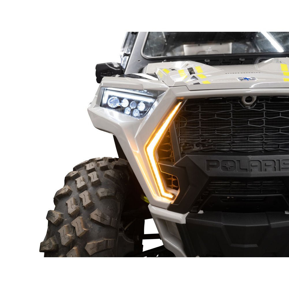 Tusk LED Front Accent Lights with Turn Signals Polaris RZR 900 Trail Premium 2018-2026