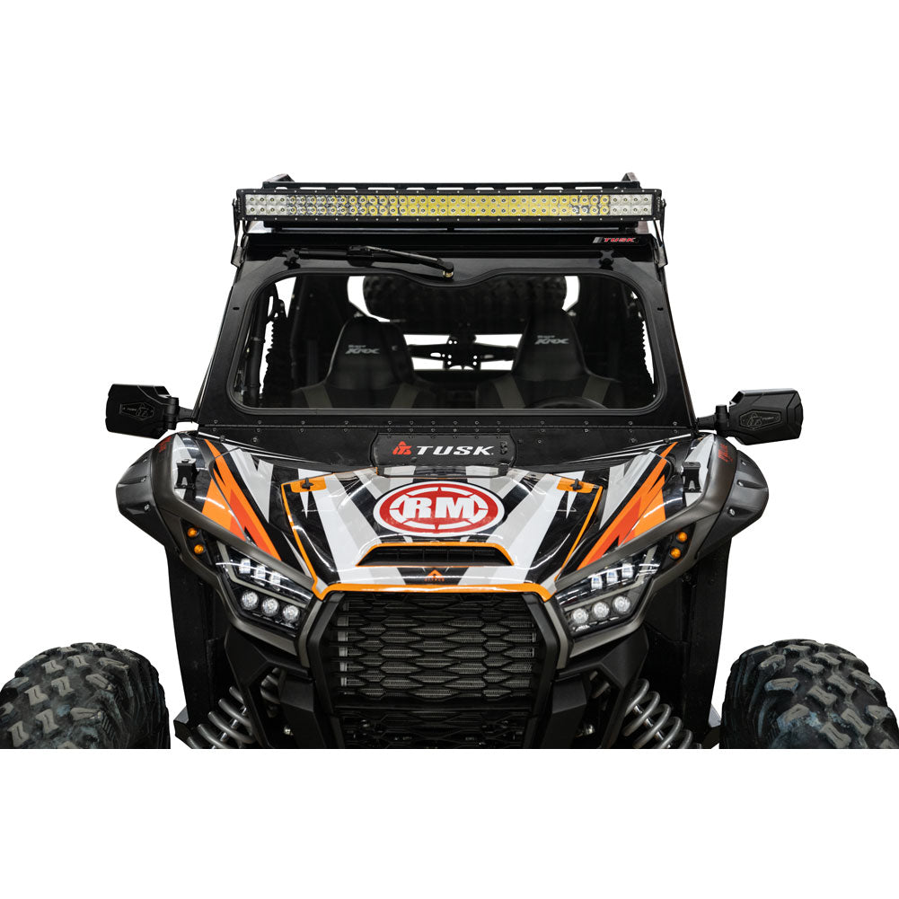 Tusk UTV Folding Glass Windshield w/ Wiper Kawasaki Teryx KRX 1000 2020–2026*