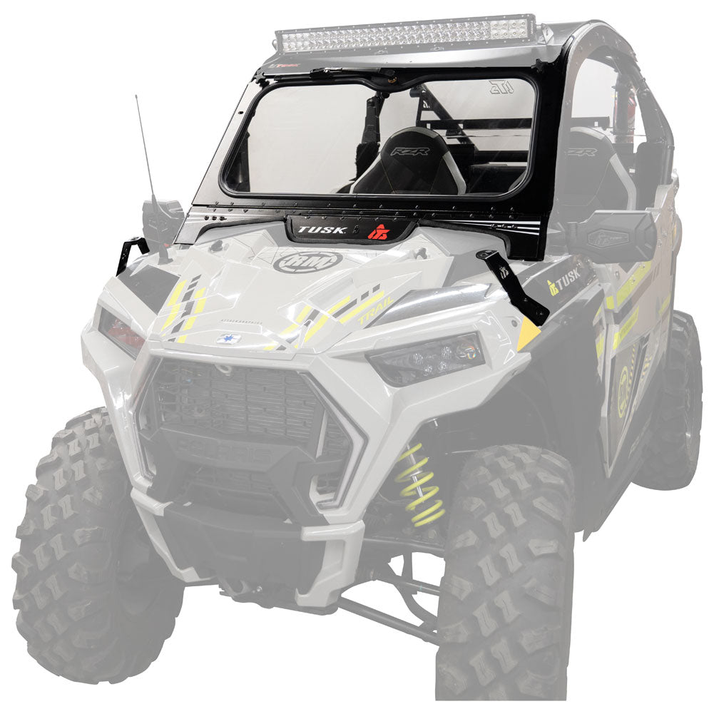 Tusk UTV Folding Glass Windshield w/ Wiper Polaris RZR 900/1000 Trail 2021–2026*