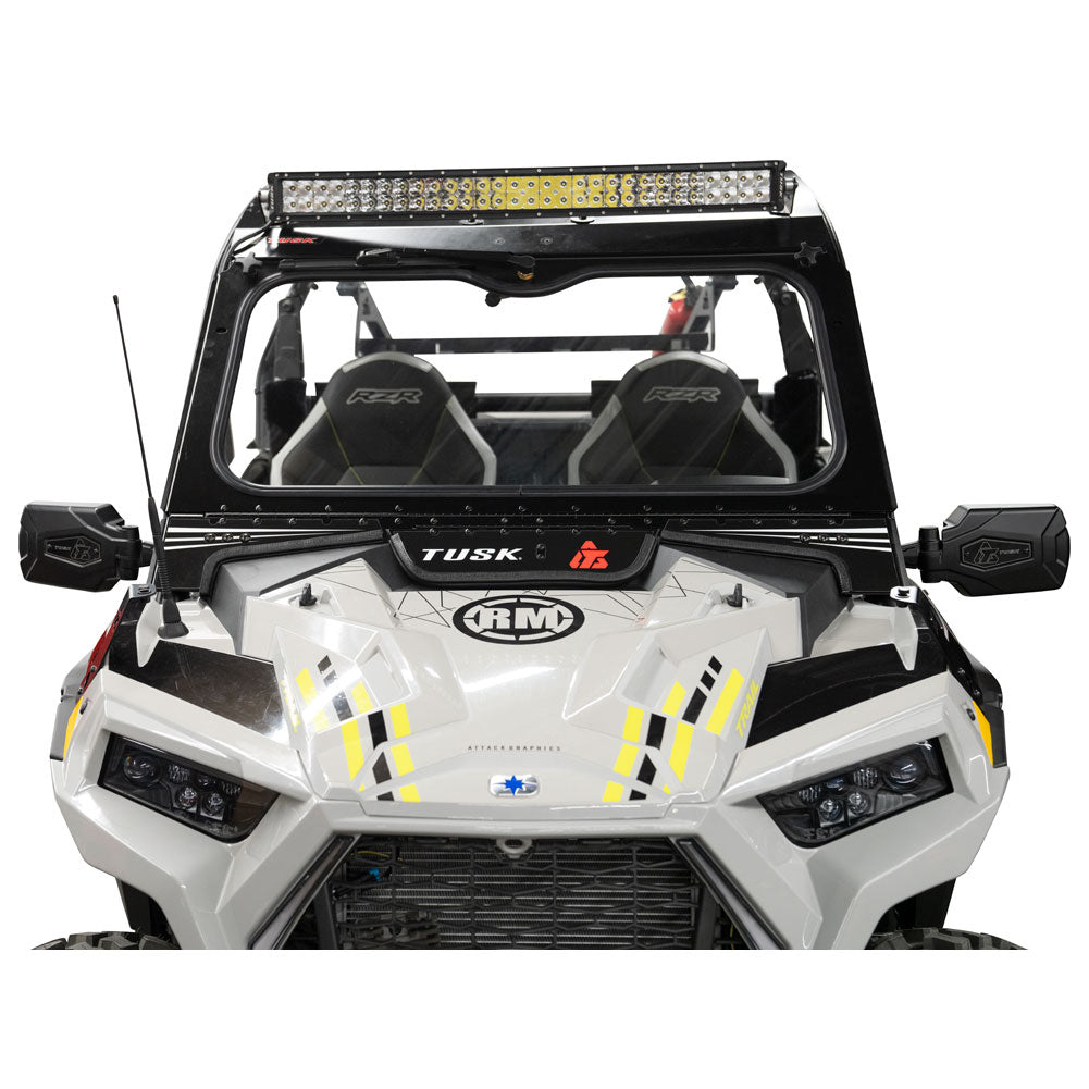 Tusk UTV Folding Glass Windshield w/ Wiper Polaris RZR 900/1000 Trail 2021–2026*