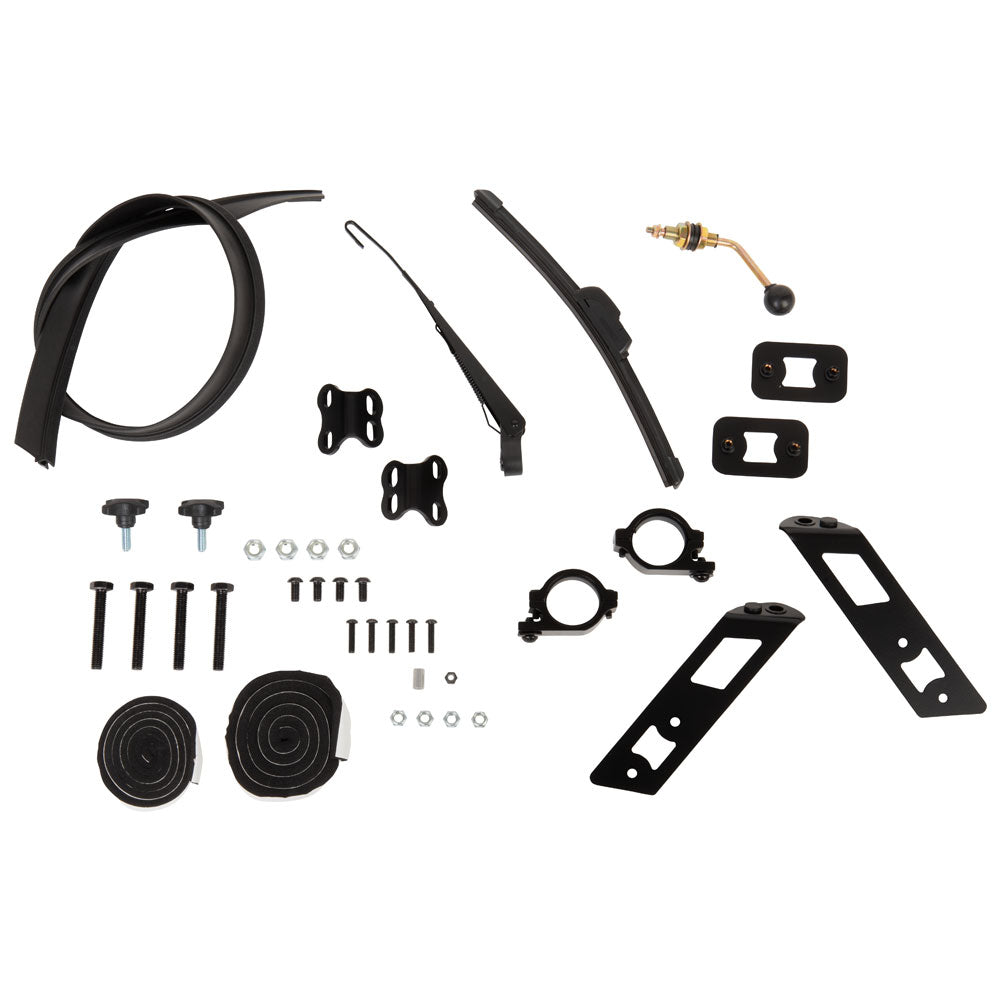 Tusk UTV Folding Glass Windshield w/ Wiper Polaris RZR Tail/XC/S/S4/XP/XP4 2014–2020*