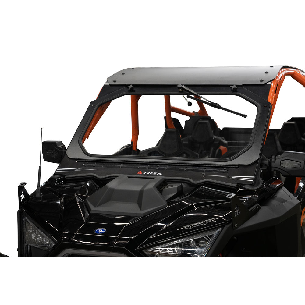 Tusk UTV Folding Glass Windshield w/ Wiper Polaris RZR Pro R 4 Premium 2022–2024