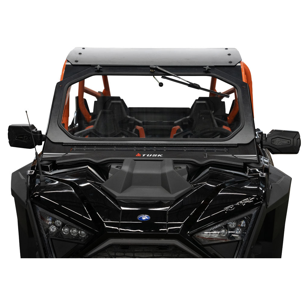 Tusk UTV Folding Glass Windshield w/ Wiper Polaris RZR Pro R 4 Premium 2022–2024