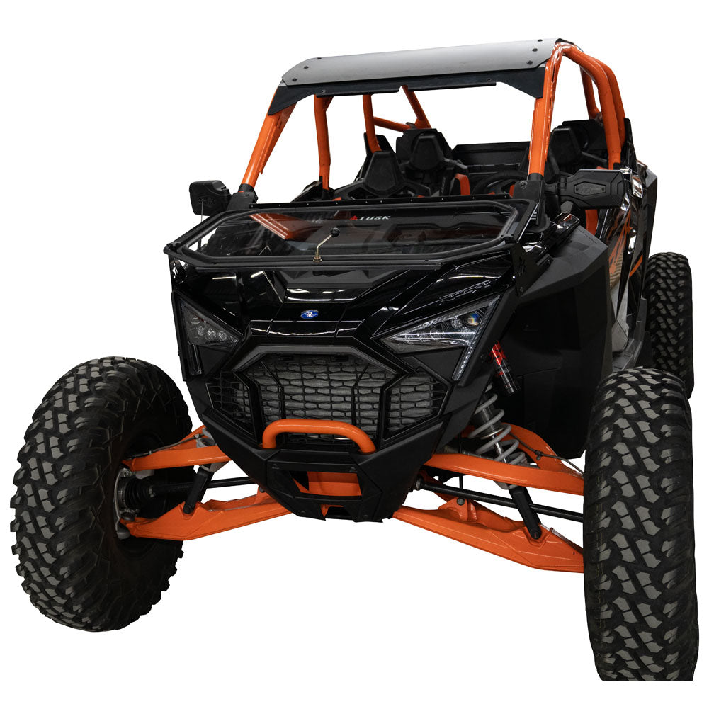 Tusk UTV Folding Glass Windshield w/ Wiper Polaris RZR Pro R 4 Premium 2022–2024