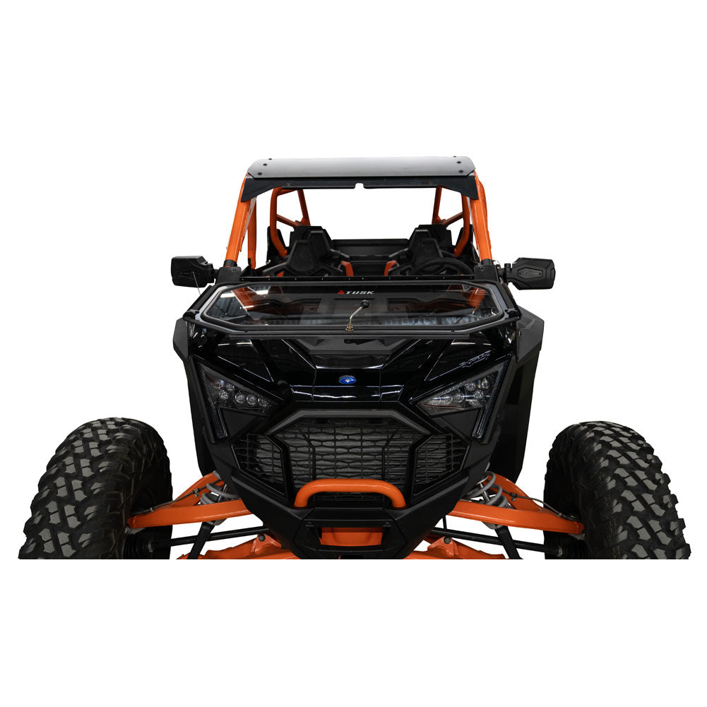 Tusk UTV Folding Glass Windshield w/ Wiper Polaris RZR Pro R 4 Premium 2022–2024
