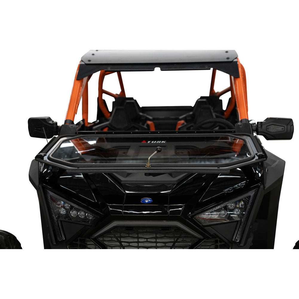 Tusk UTV Folding Glass Windshield w/ Wiper Polaris RZR Pro R 4 Premium 2022–2024