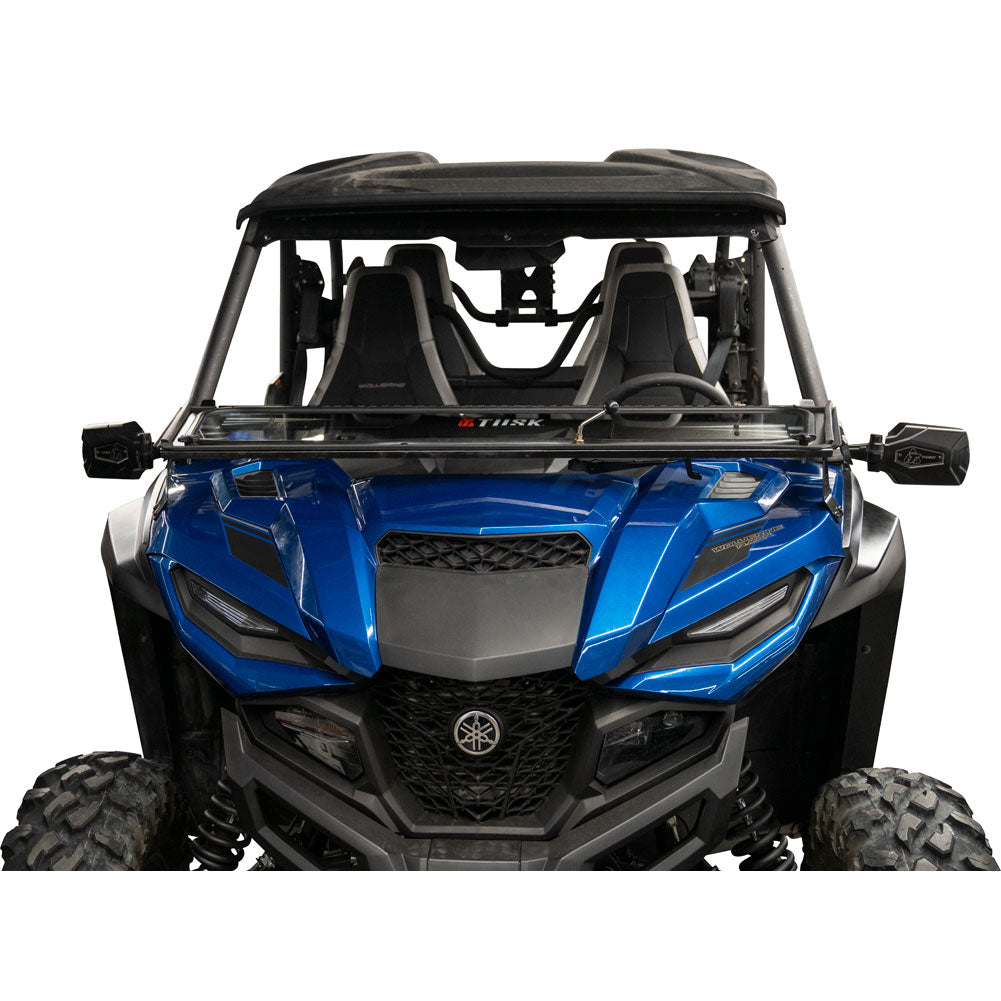 Tusk UTV Folding Glass Windshield w/ Wiper Yamaha Wolverine RMAX2/RMAX4 1000 2021-2026*
