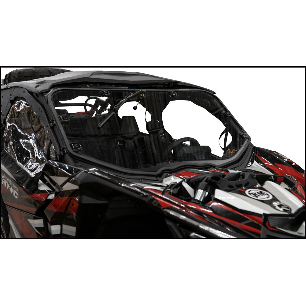 Tusk UTV Full View Glass Windshield with Windshield Wiper Can-Am Maverick X3 900 HO 64 Inch 2017-2024