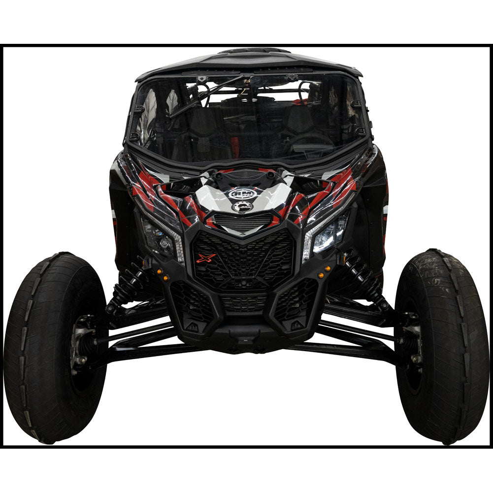 Tusk UTV Full View Glass Windshield with Windshield Wiper Can-Am Maverick X3 900 HO 64 Inch 2017-2024