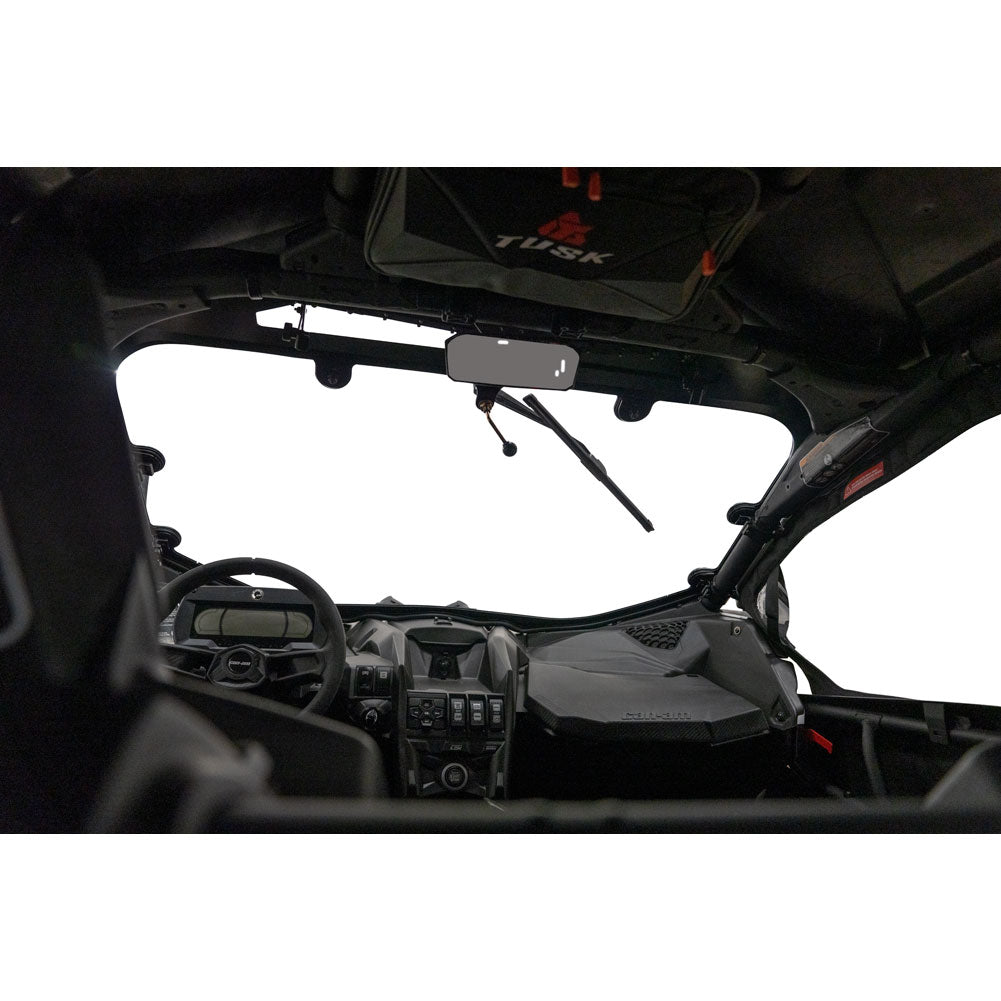 Tusk UTV Full View Glass Windshield with Windshield Wiper Can-Am Maverick X3 900 HO 64 Inch 2017-2024
