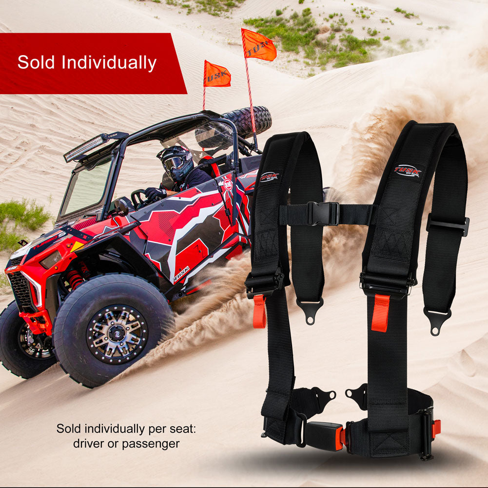Tusk 4 Point 3 inch H-Style Safety Harness Yamaha Wolverine RMAX4 1000 2020-2025