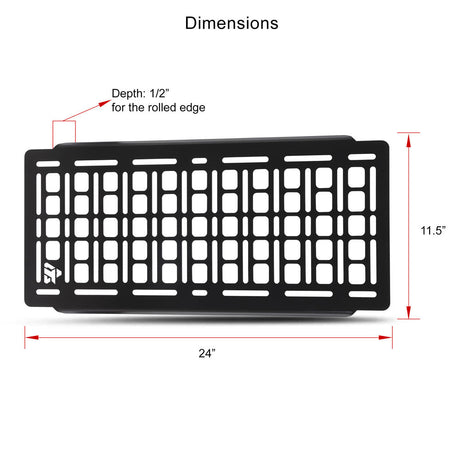 Tusk Aluminum MOLLE Panel - Polaris RZR XP 1000/4 1000 (2024-2026)