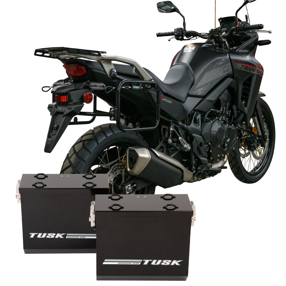 Tusk Aluminum Panniers with Pannier Racks Honda Transalp XL750 2024-2025