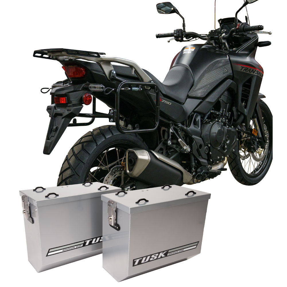 Tusk Aluminum Panniers with Pannier Racks Honda Transalp XL750 2024-2025