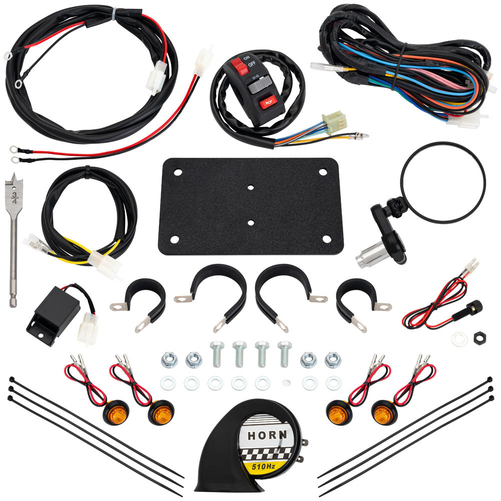 Tusk ATV Horn & Signal Kit with Recessed Signals Tracker 300 2020–2024