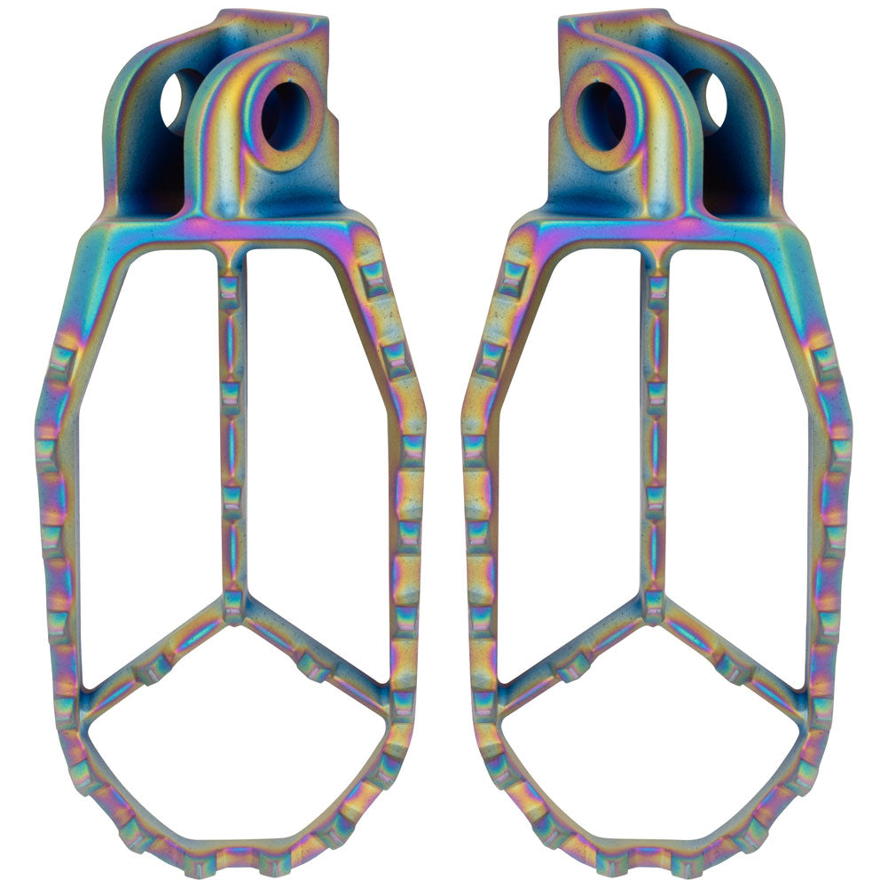 Tusk Blitz Titanium Moto Foot Pegs Jet Fuel KTM 105 SX 1998-2023