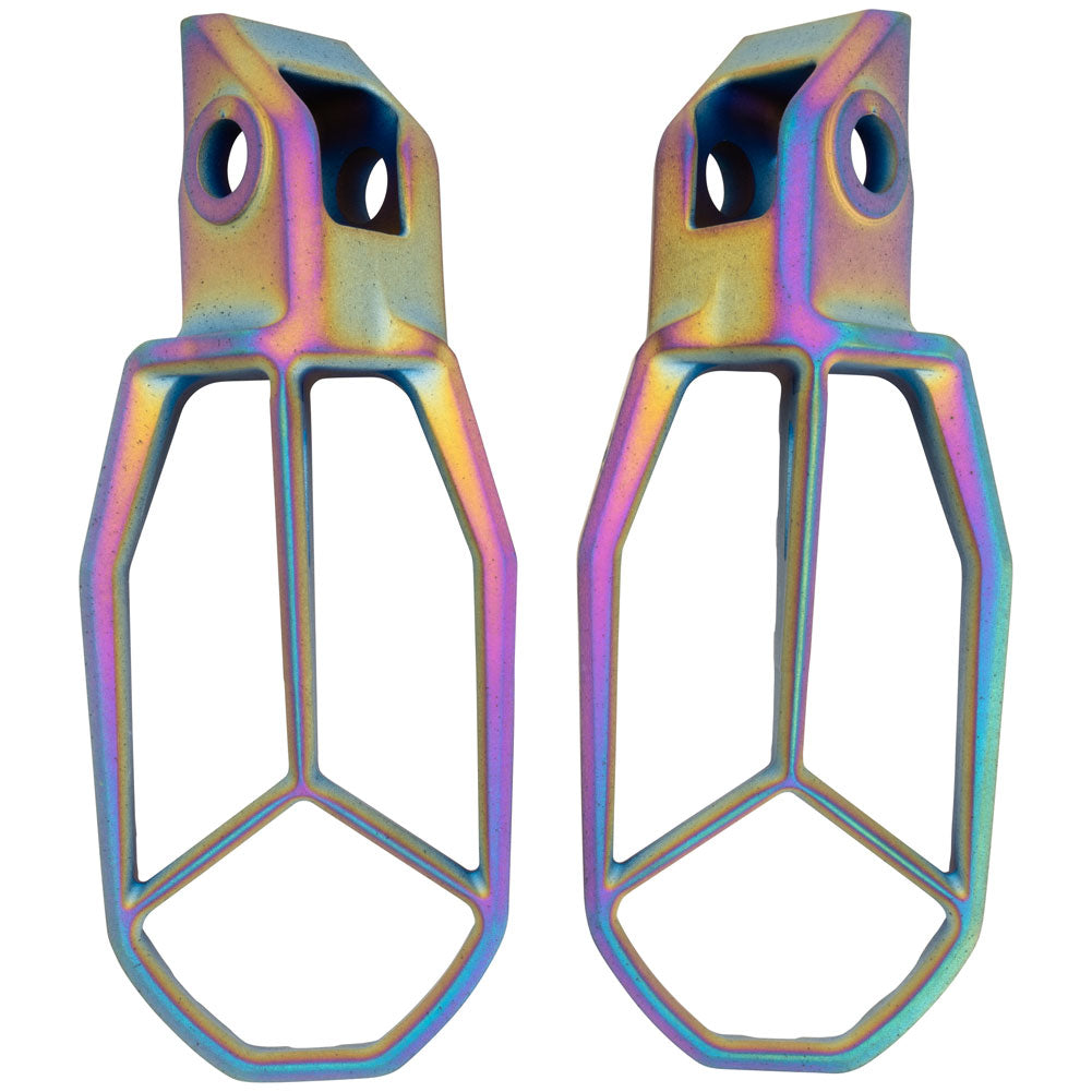 Tusk Blitz Titanium Moto Foot Pegs Jet Fuel Husqvarna FC 250 2022-2026