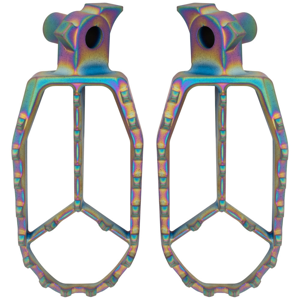 Tusk Blitz Titanium Moto Foot Pegs Yamaha YZ125 1999–2026
