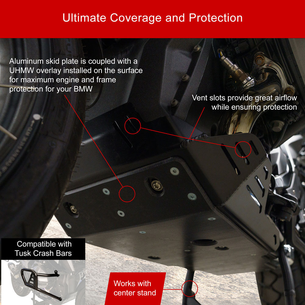 Tusk Quiet Glide Adventure Skid Plate BMW R1300GS 2024-2026*