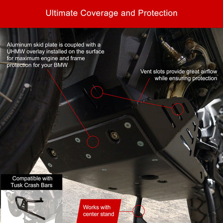 Tusk Quiet Glide Adventure Skid Plate BMW R1300GS 2024-2026*