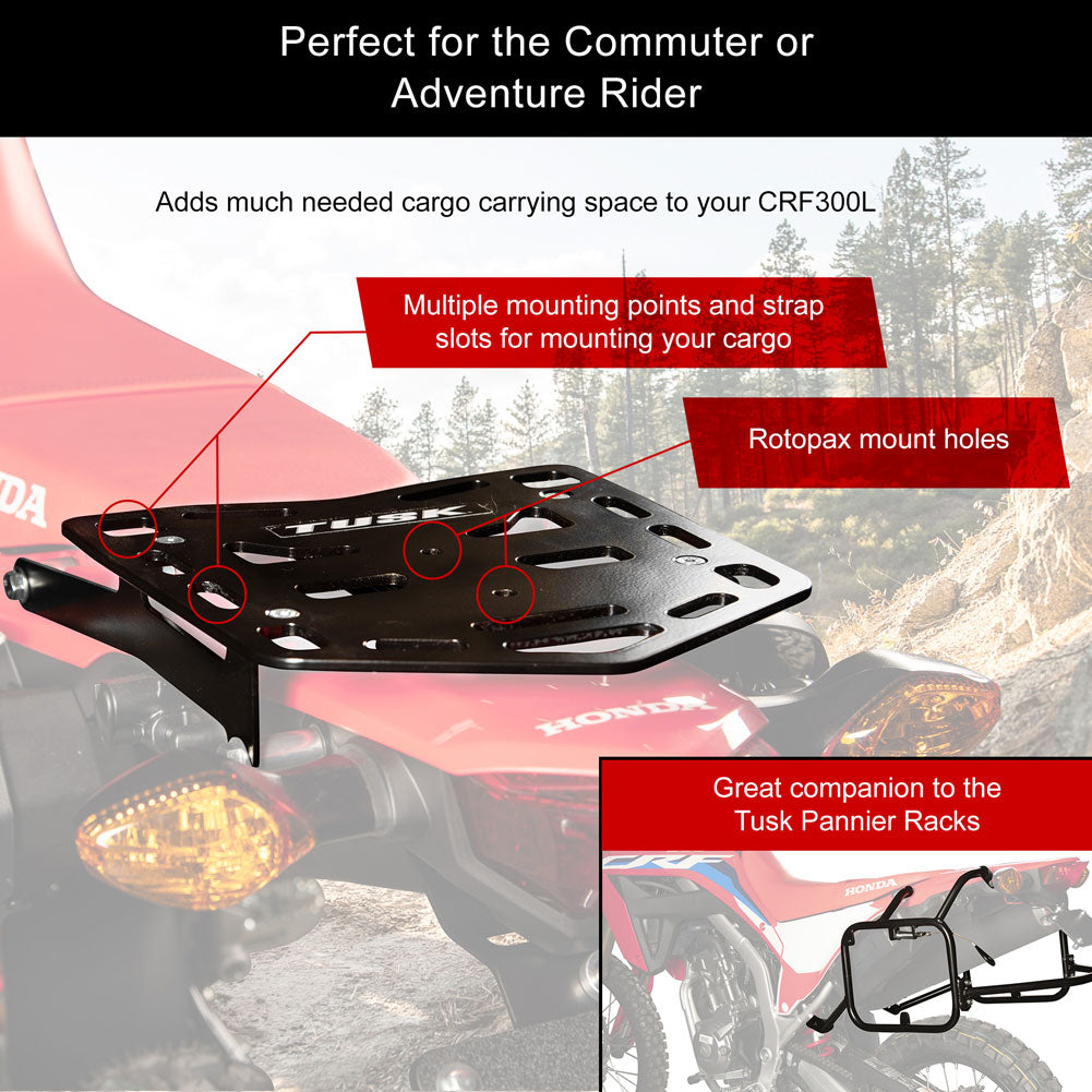 Tusk Top Rack Honda CRF300L, LS 2021–2024, L/LS (ABS) 2025
