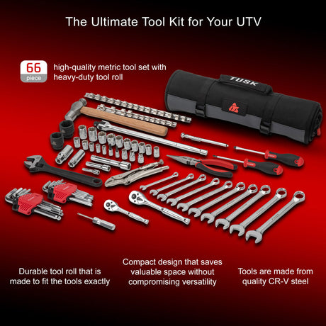 Tusk Utv Tool Roll Kit Honda Pioneer 1000 2014–2025