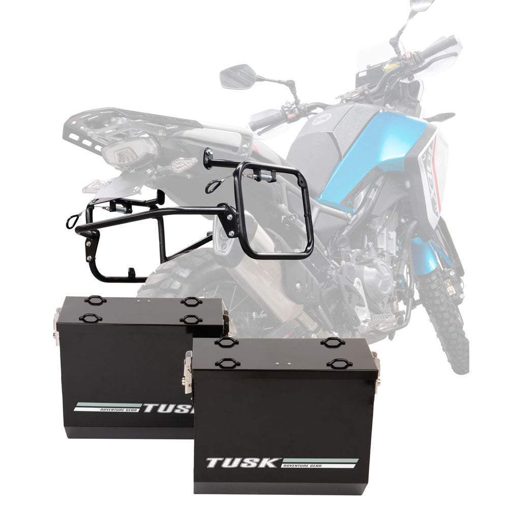 Tusk Aluminum Panniers with Pannier Racks V2 Large BMW R1200GS 2013–2016