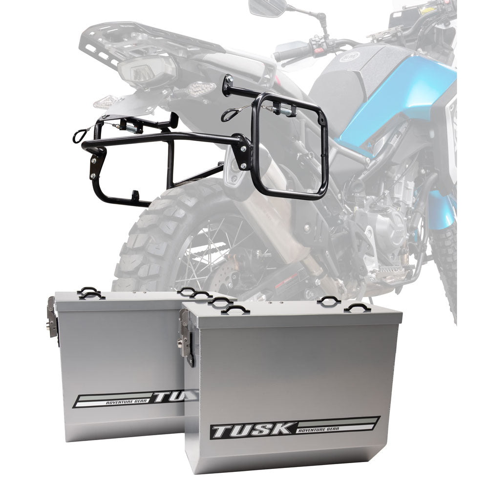 Tusk Aluminum Panniers with Pannier Racks V2 Large BMW R1200GS 2013–2016