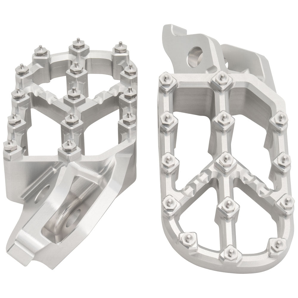Tusk Strike Billet Moto Foot Pegs Black Yamaha YZ125 2001–2026