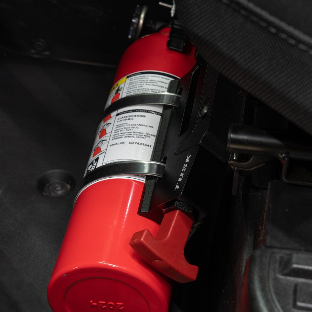 Tusk UTV Billet Fire Extinguisher Under Seat Kit Polaris XPEDITION ADV 5 Northstar 2024–2026