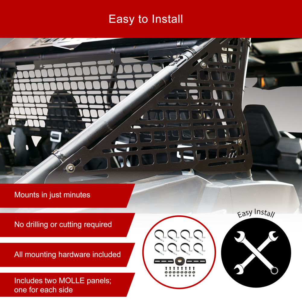 Tusk Aluminum MOLLE Panel - Polaris RZR XP 1000/4 1000 (2024-2026)