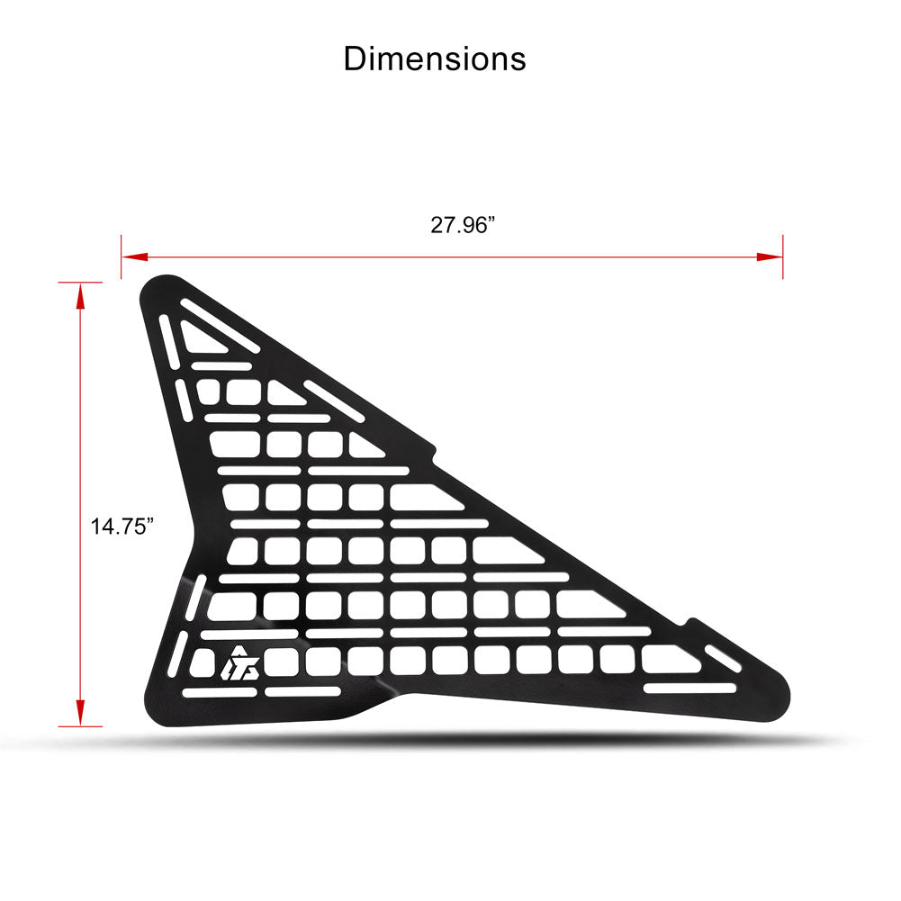 Tusk Aluminum MOLLE Panel - Polaris RZR XP 1000/4 1000 (2024-2026)