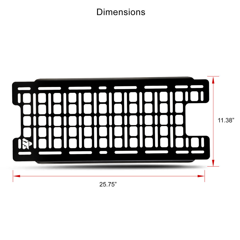 Tusk Aluminum MOLLE Panel Overhead Polaris RZR Pro XP 4 Premium 2020–2026