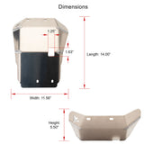 Tusk Aluminum Skid Plate Yamaha TW200 1987-2026