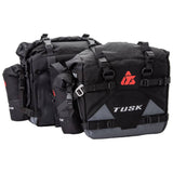 Tusk Pilot Motorcycle Pannier Bags w/ Bottle Holders