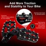 Tusk Strike Billet Moto Foot Pegs Honda Transalp XL750 2024–2025