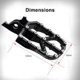 Tusk Strike Billet Moto Foot Pegs Honda Transalp XL750 2024–2025