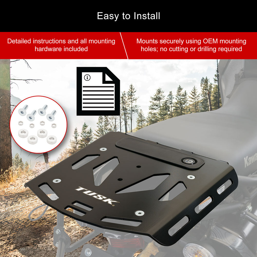 Tusk Top Rack for Kawasaki KLR650 (2022-2026)