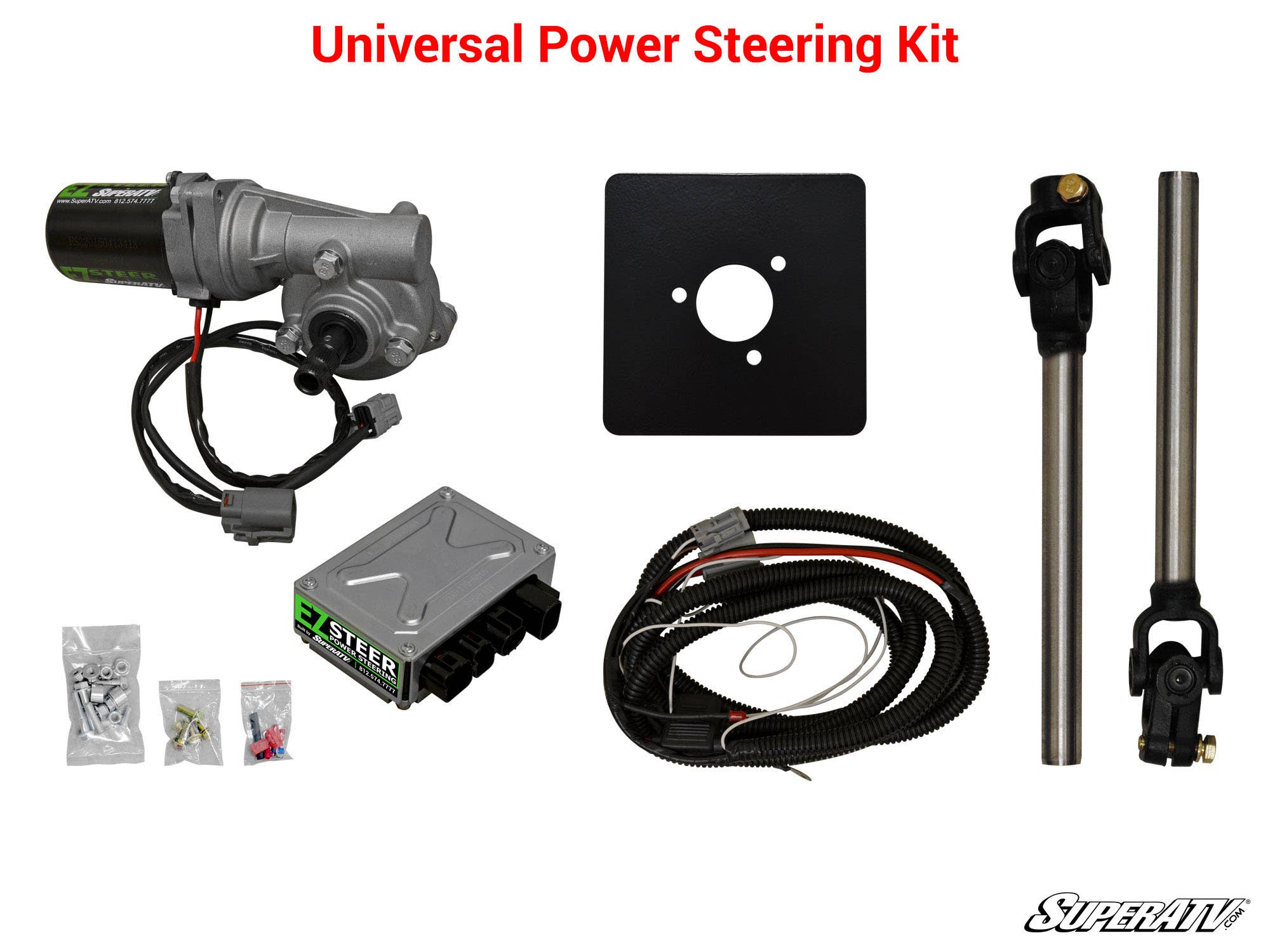 Photo of SuperATV Universal Power Steering Kit (170W / 220W) by SuperATV - Premium Power Steering Kits for UTVs / Side by Sides