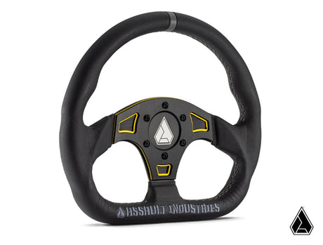Photo of Assault Industries Suede Ballistic "D" UTV Steering Wheel by Assault Industries - Premium Steering Wheels for UTVs / Side by Sides