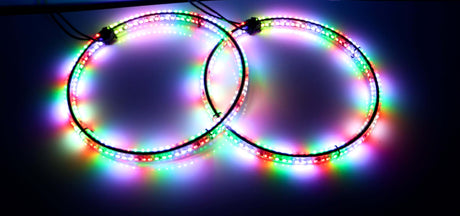 Photo of Apollo wheel lights RGB (Harness included) by Marshin Whips - Premium whip accessories for UTVs / Side by Sides