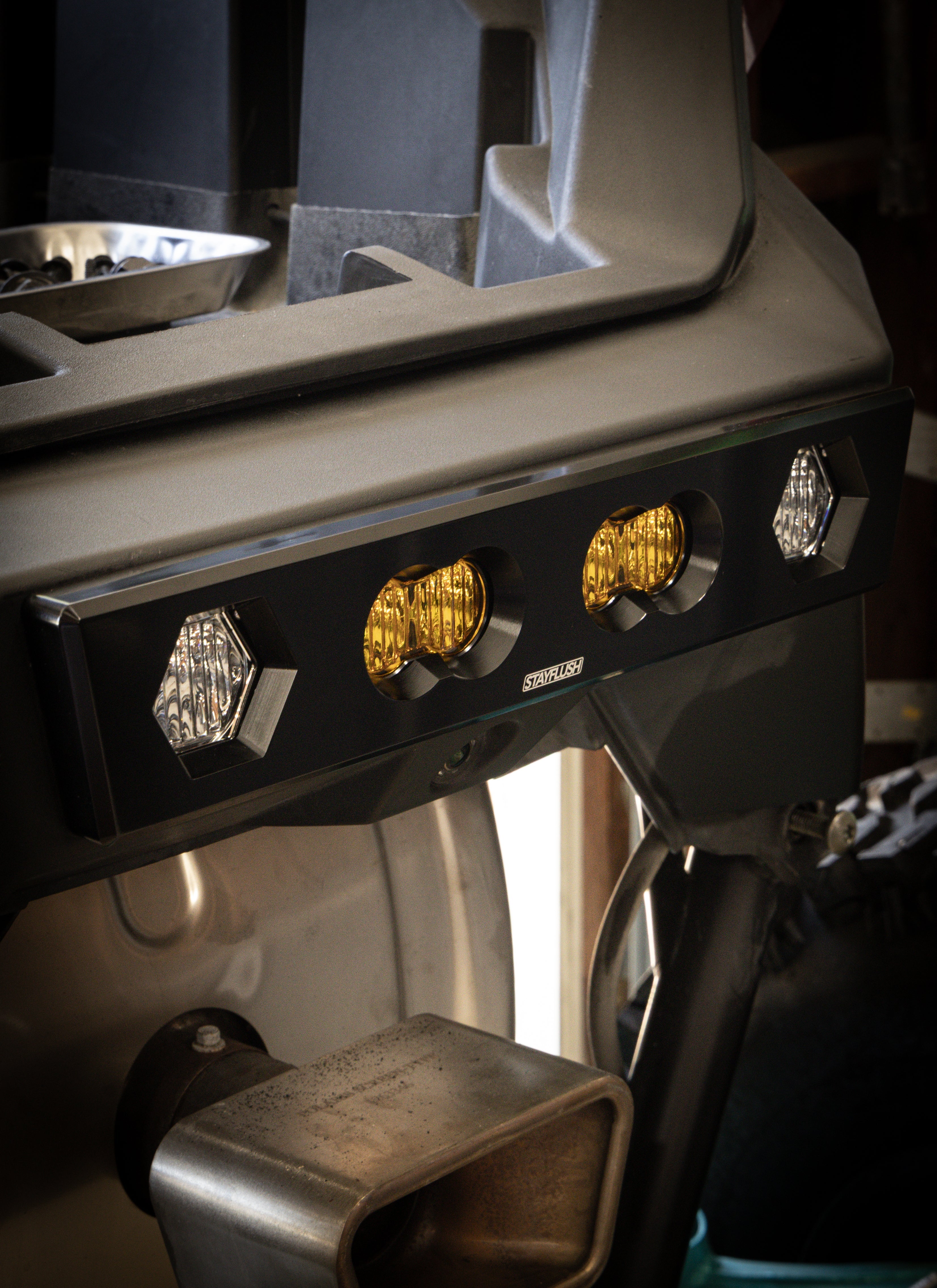 Photo of StayFlush Polaris Pro/R Billet Chase Light Mount (PreOrder) by StayFlush Motorsports - Premium Dash Accessories for UTVs / Side by Sides