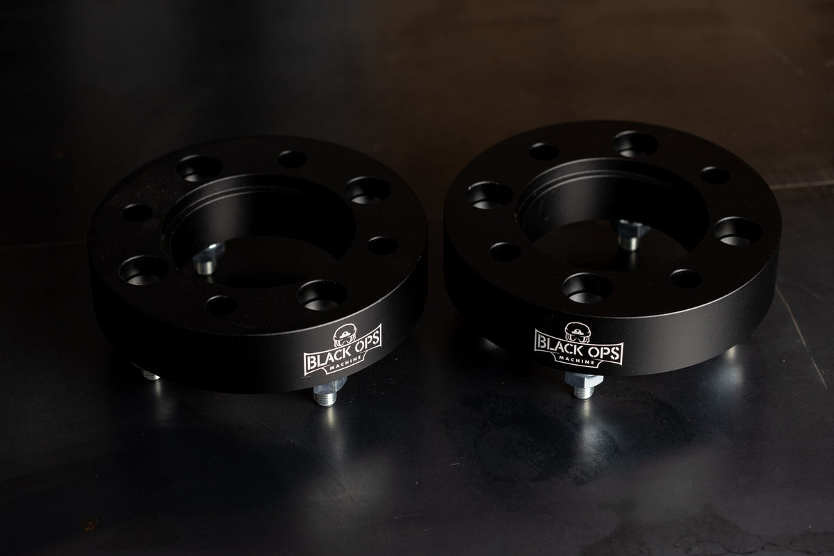 4/110 UTV Wheel Spacers 10mm x 1.25 - Billet 6061 Aluminum + Hard Anodized Black (Sold in Pairs)
