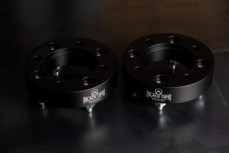 4/110 UTV Wheel Spacers 10mm x 1.25 - Billet 6061 Aluminum + Hard Anodized Black (Sold in Pairs)