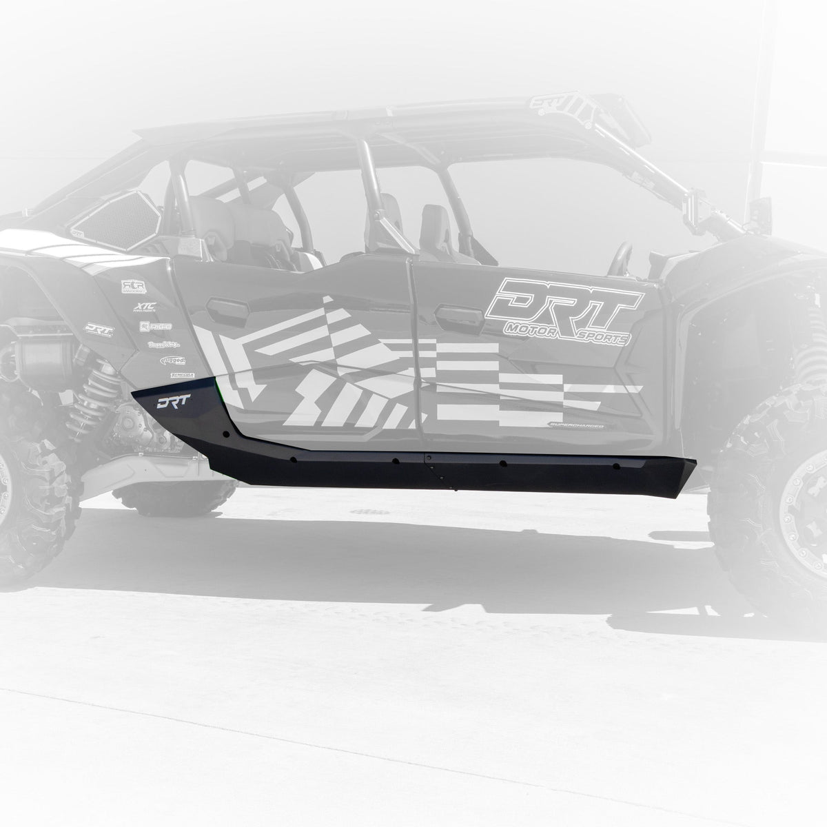 Kawasaki Teryx H2 DRT rock slider construction and black finish