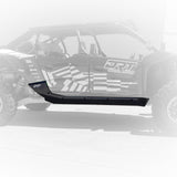 Kawasaki Teryx H2 DRT rock slider construction and black finish