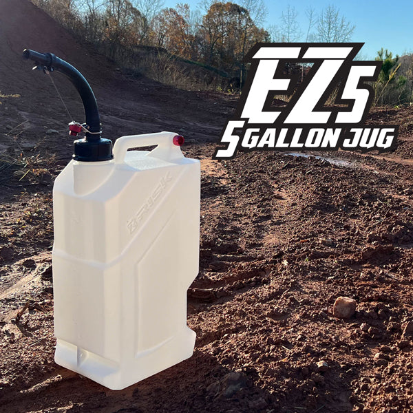 Photo of EZ5 - 5 Gallon Utility Jug & Pour Spout Combo by Risk Racing - Premium Fuel Cans for UTVs / Side by Sides